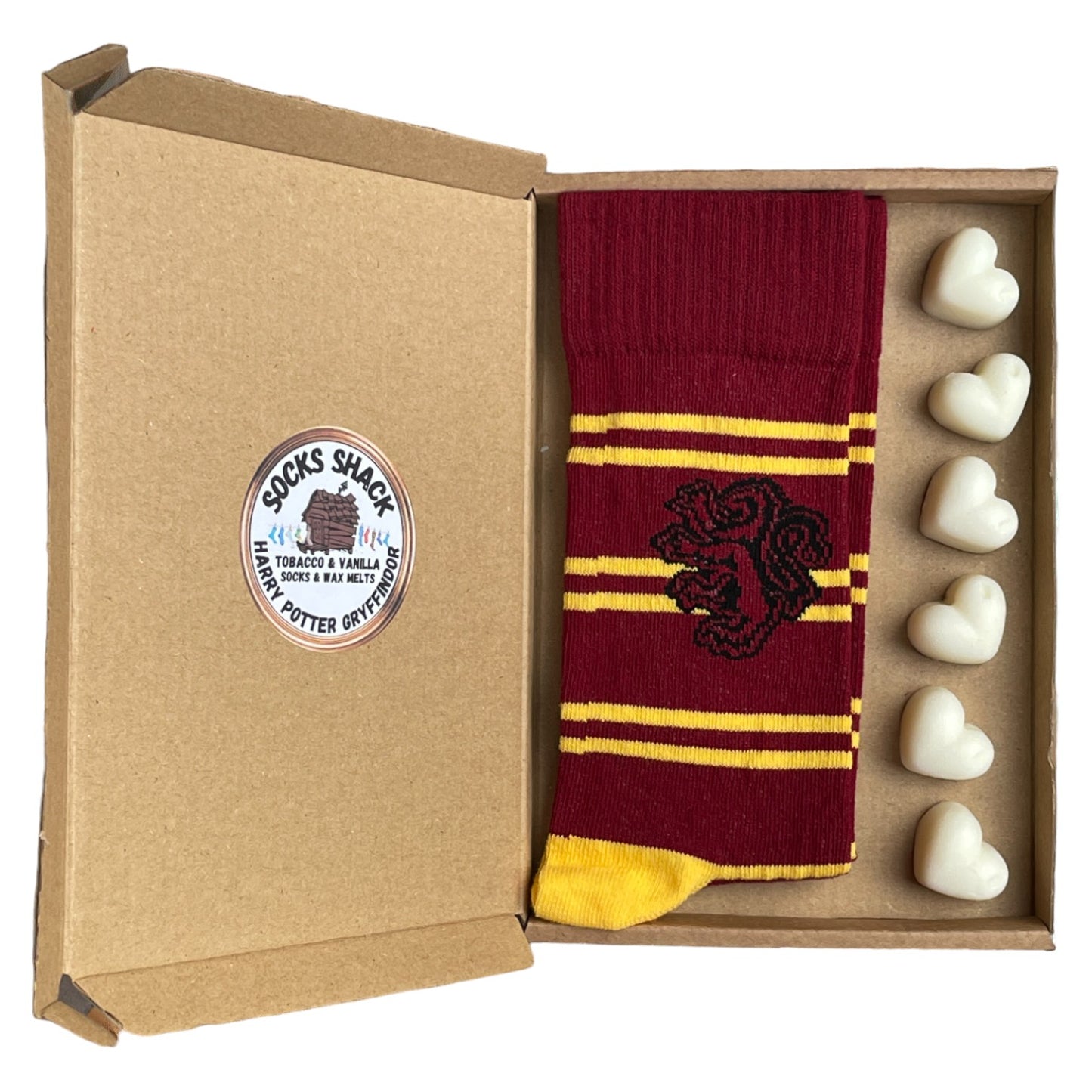 Harry Potter Gryffindor Hogwarts Ladies Socks & Wax Melts Gift Set Choice Of Fragrance