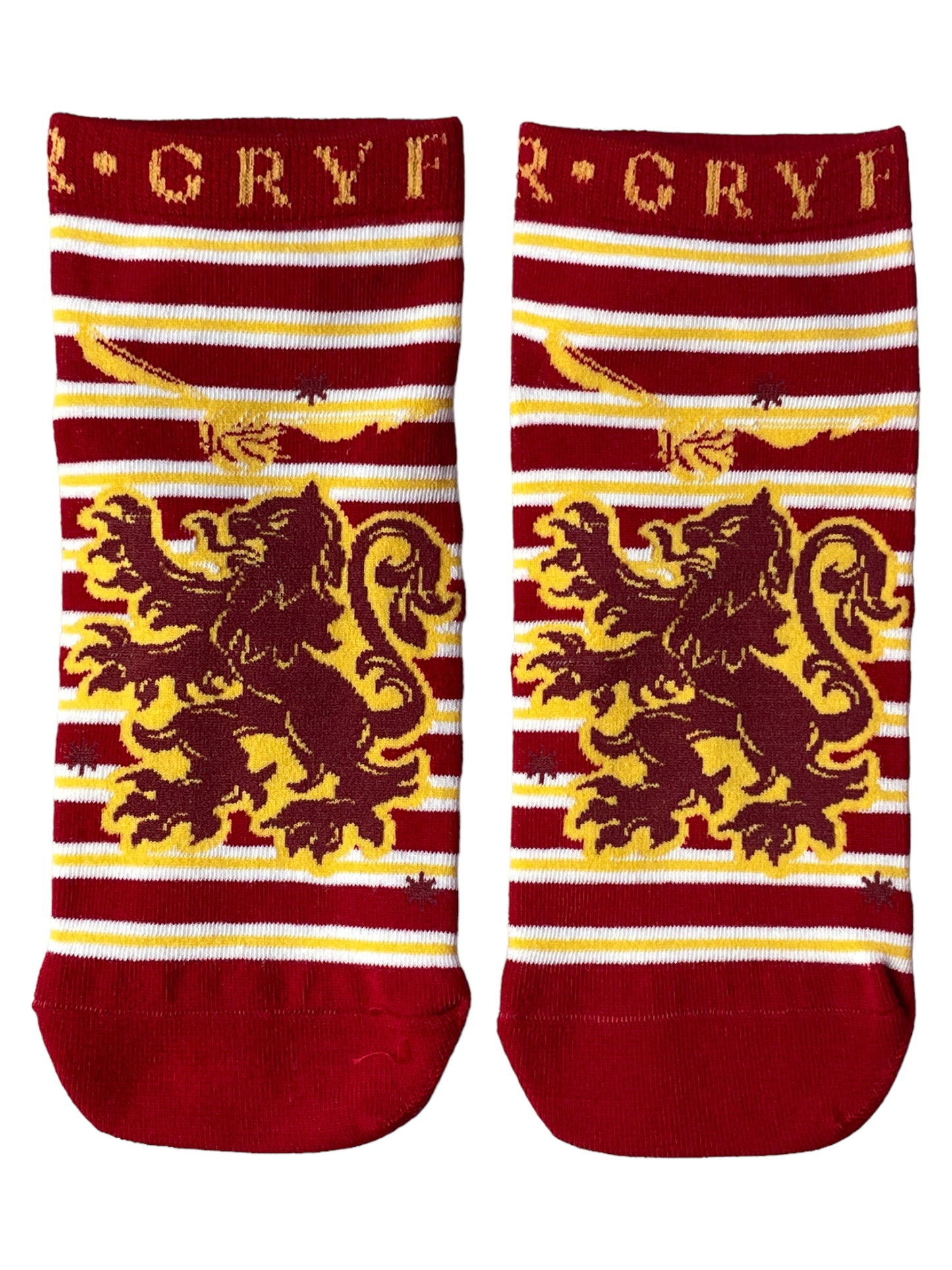 Harry Potter Gryffindor Yellow Stripe Shoe Liners Ladies Socks
