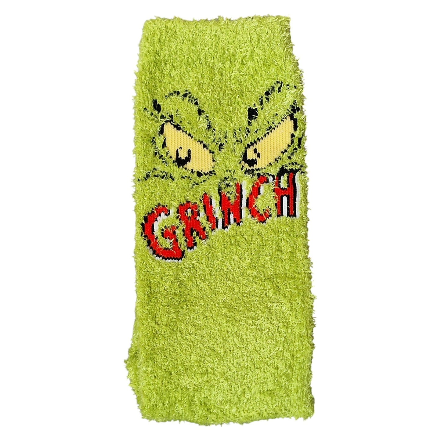 The Grinch Pair Of Peeping Eyes Bright Green Cosy Soft Ladies Socks & Wax Melts Gift Set