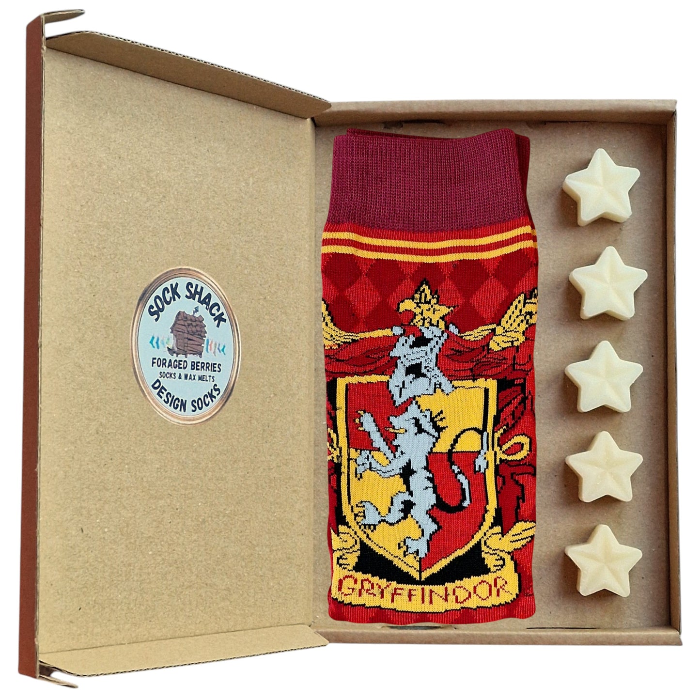 Harry Potter Gryffindor Scarlet Lion Ladies Socks & Wax Melts Gift Set