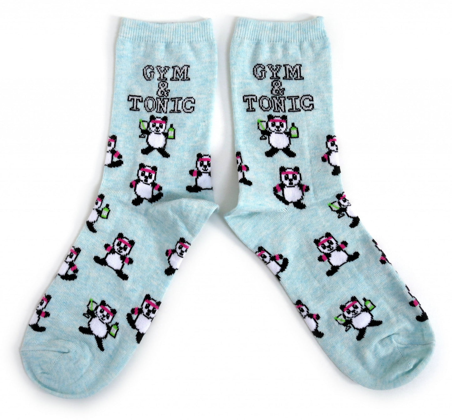 Gym And Tonic Gin Panda Ladies Socks