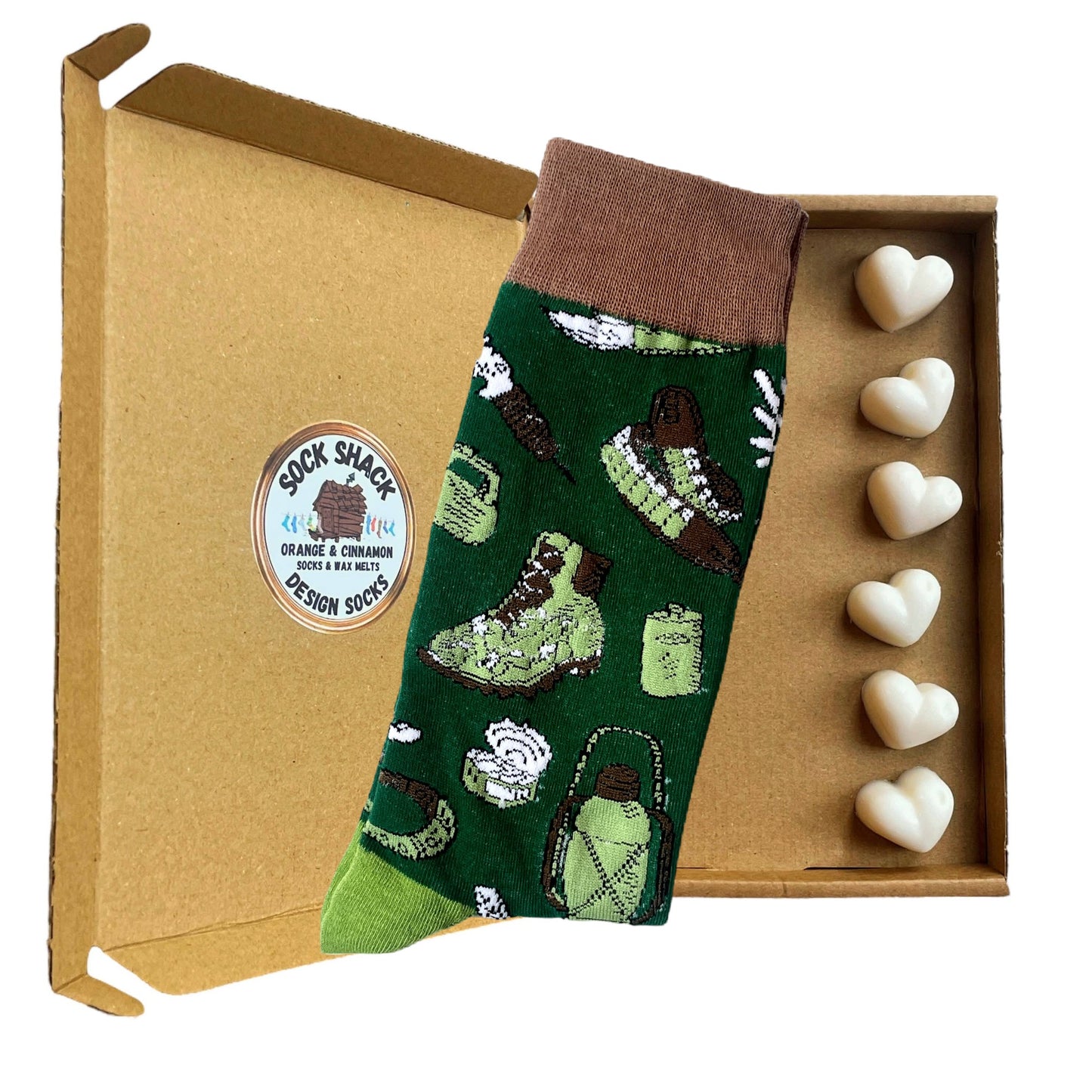 Adventurer Hiking Hunting Shooting Mens Socks & Wax Melts Gift Set Choice Of Fragrance