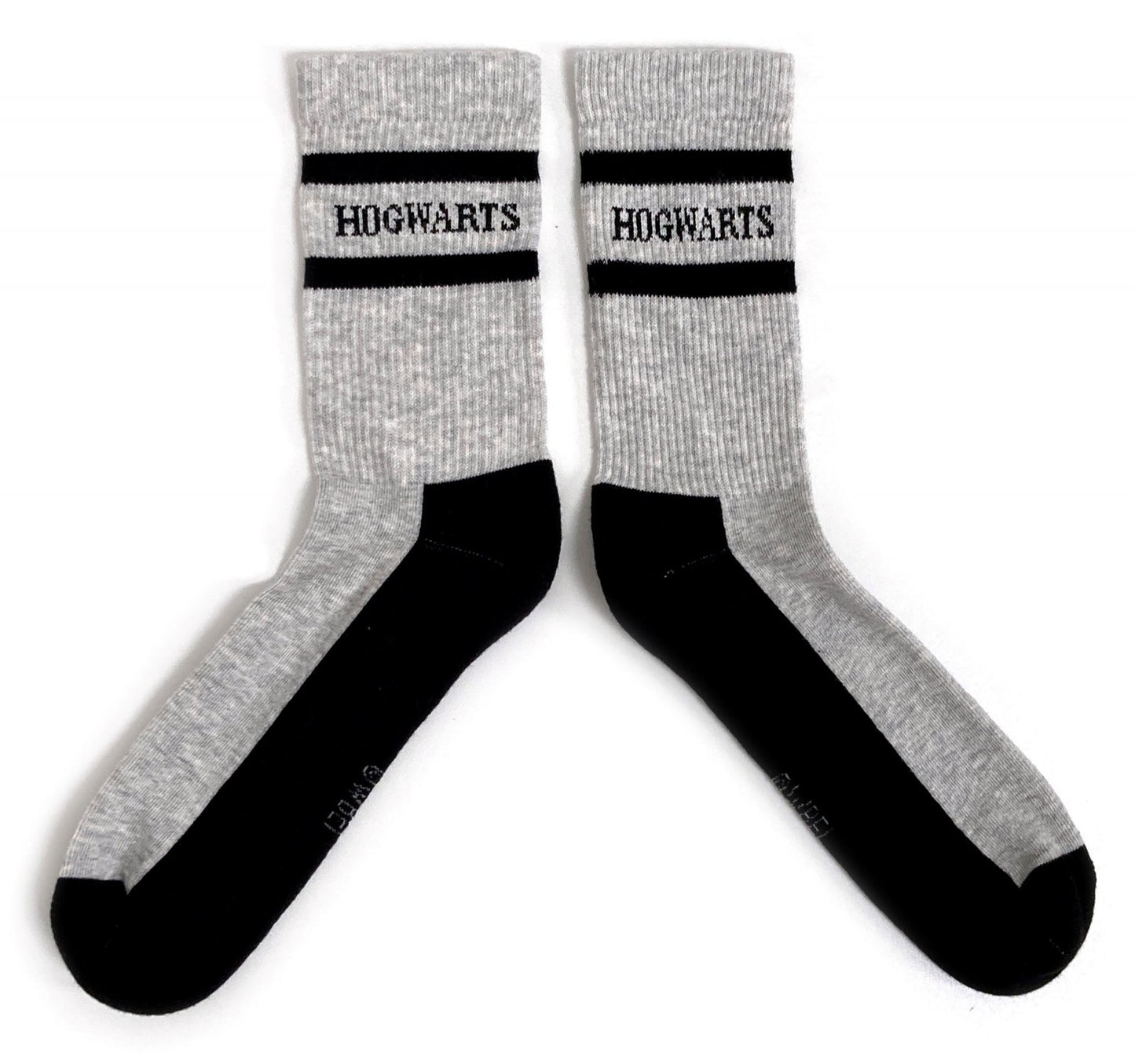 Graue gerippte Schulsocken für Herren von Harry Potter Hogwarts