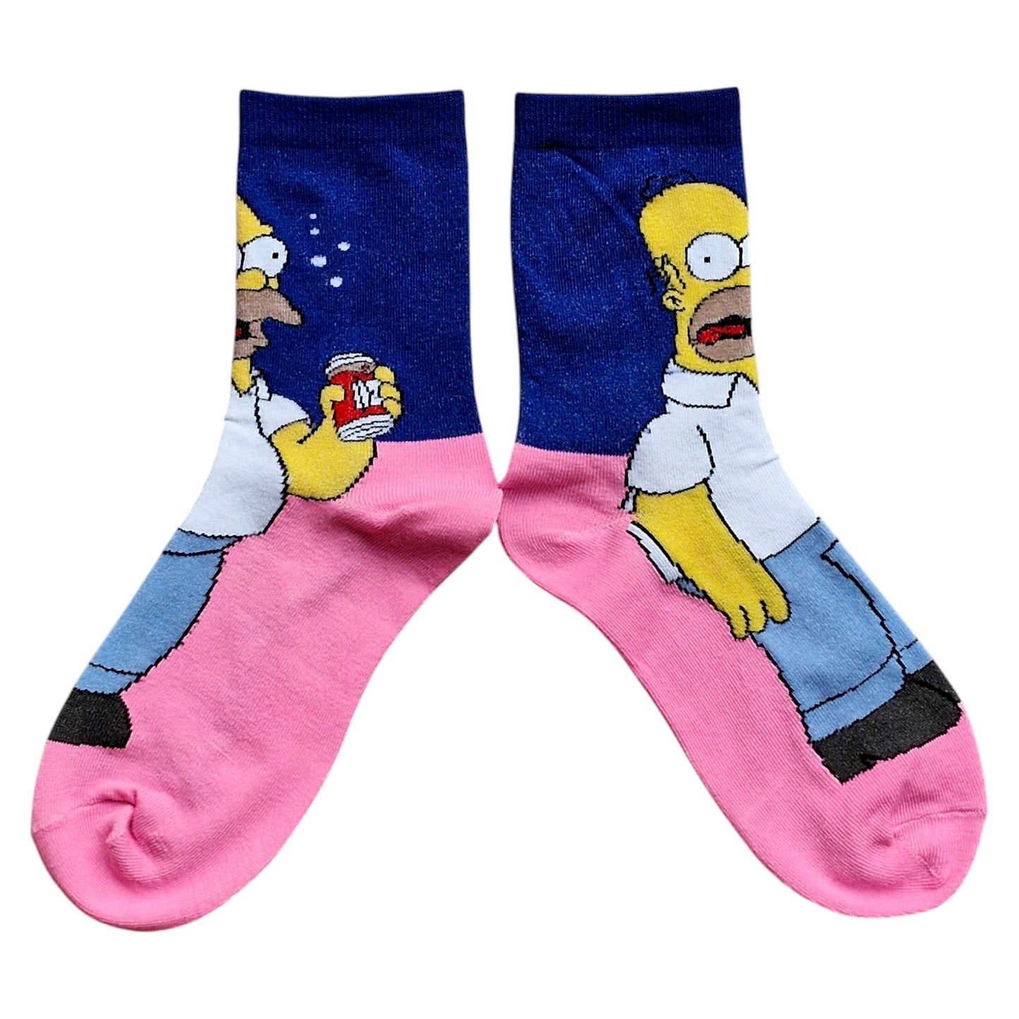 Homer Simpson Beer Can Short Ankle Mens Socks