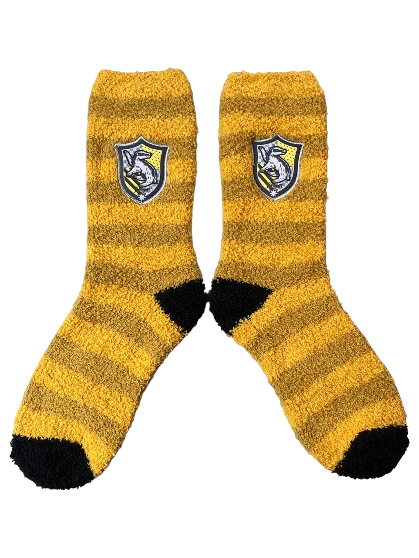 Kuschelige Herrensocken mit Harry Potter Hufflepuff-Abzeichen