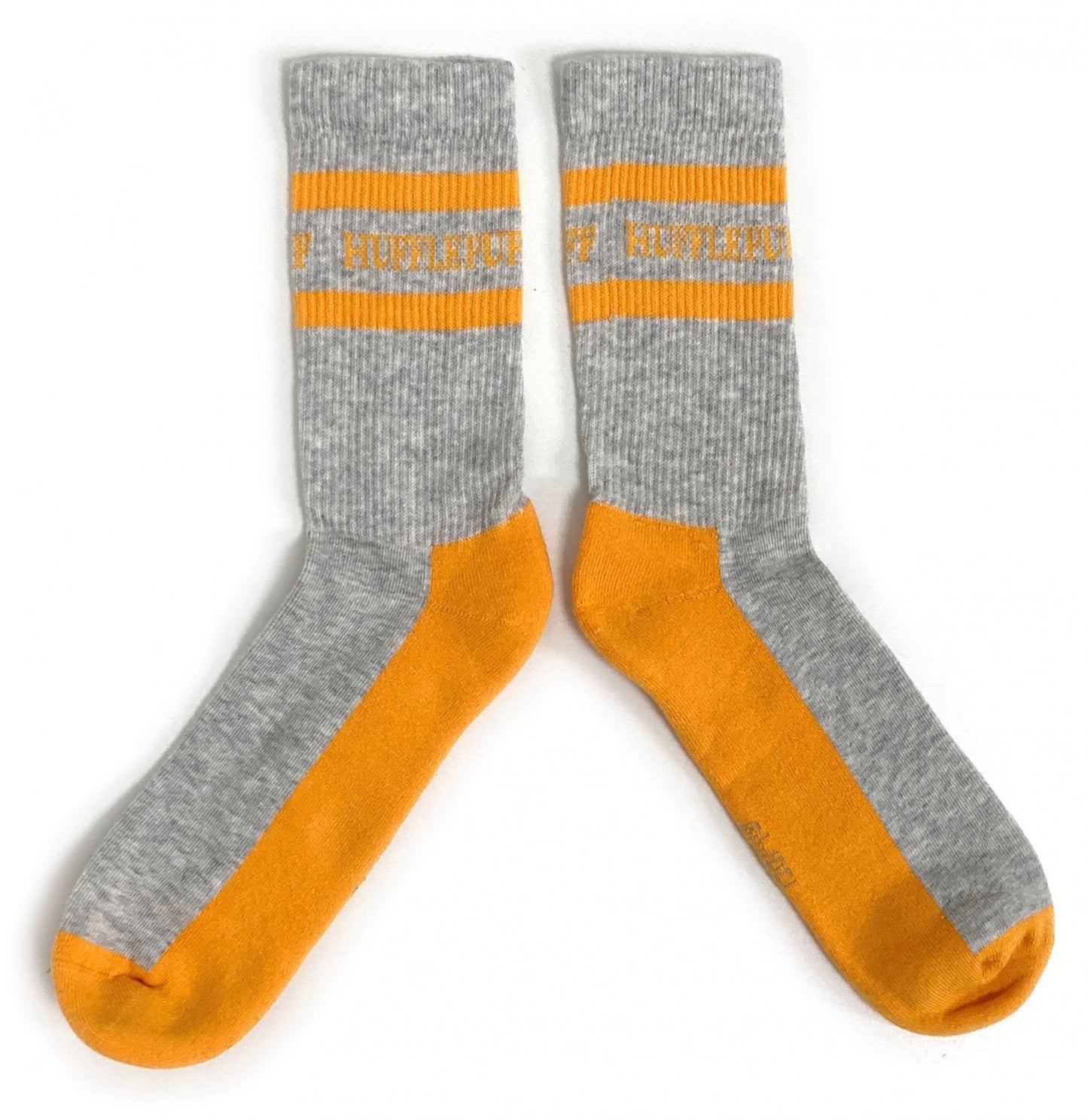 Harry Potter Hufflepuff Schulsocken für Herren, gerippt, Grau