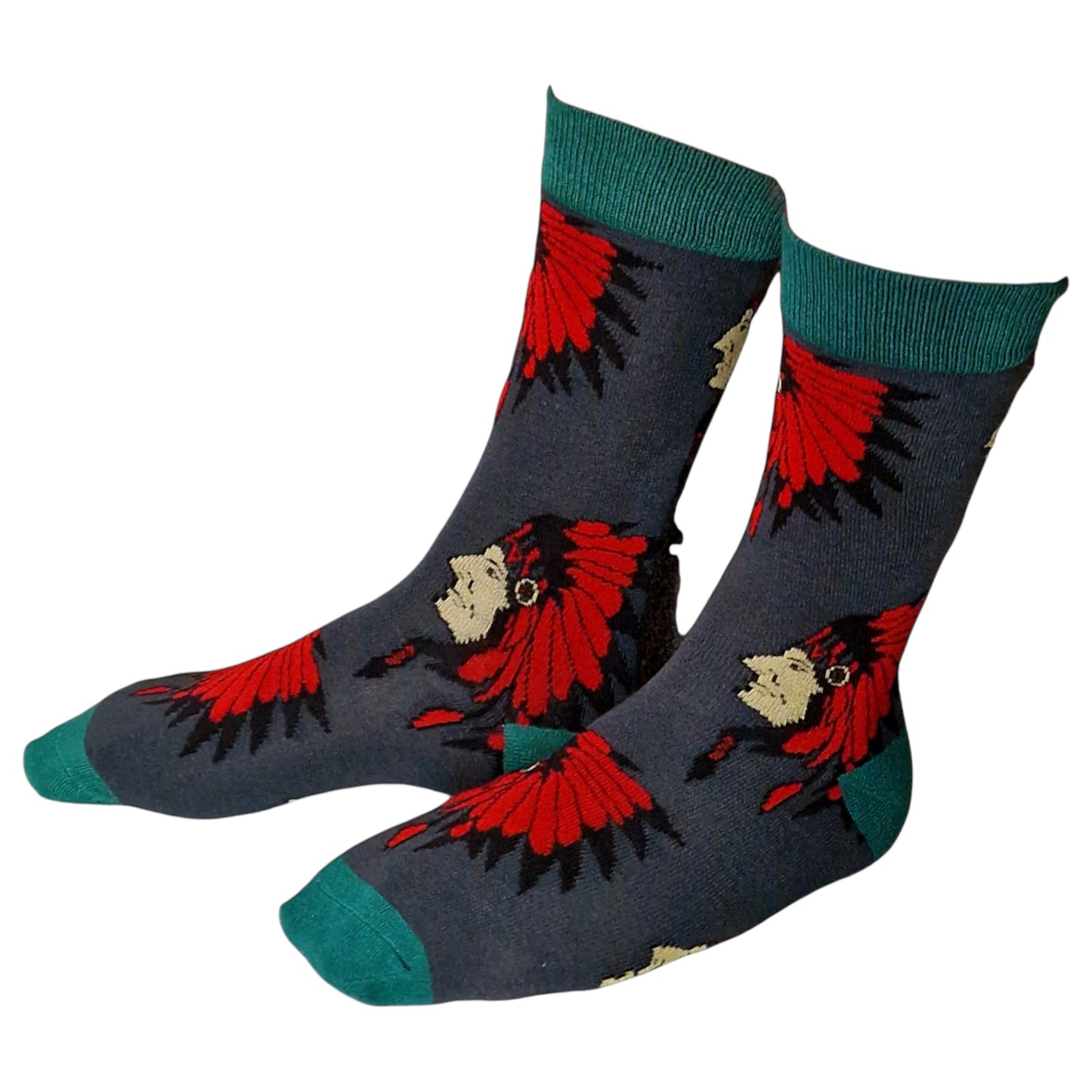 Native American Plains Indian War Bonnet Headdress Mens Socks & Wax Melts Gift