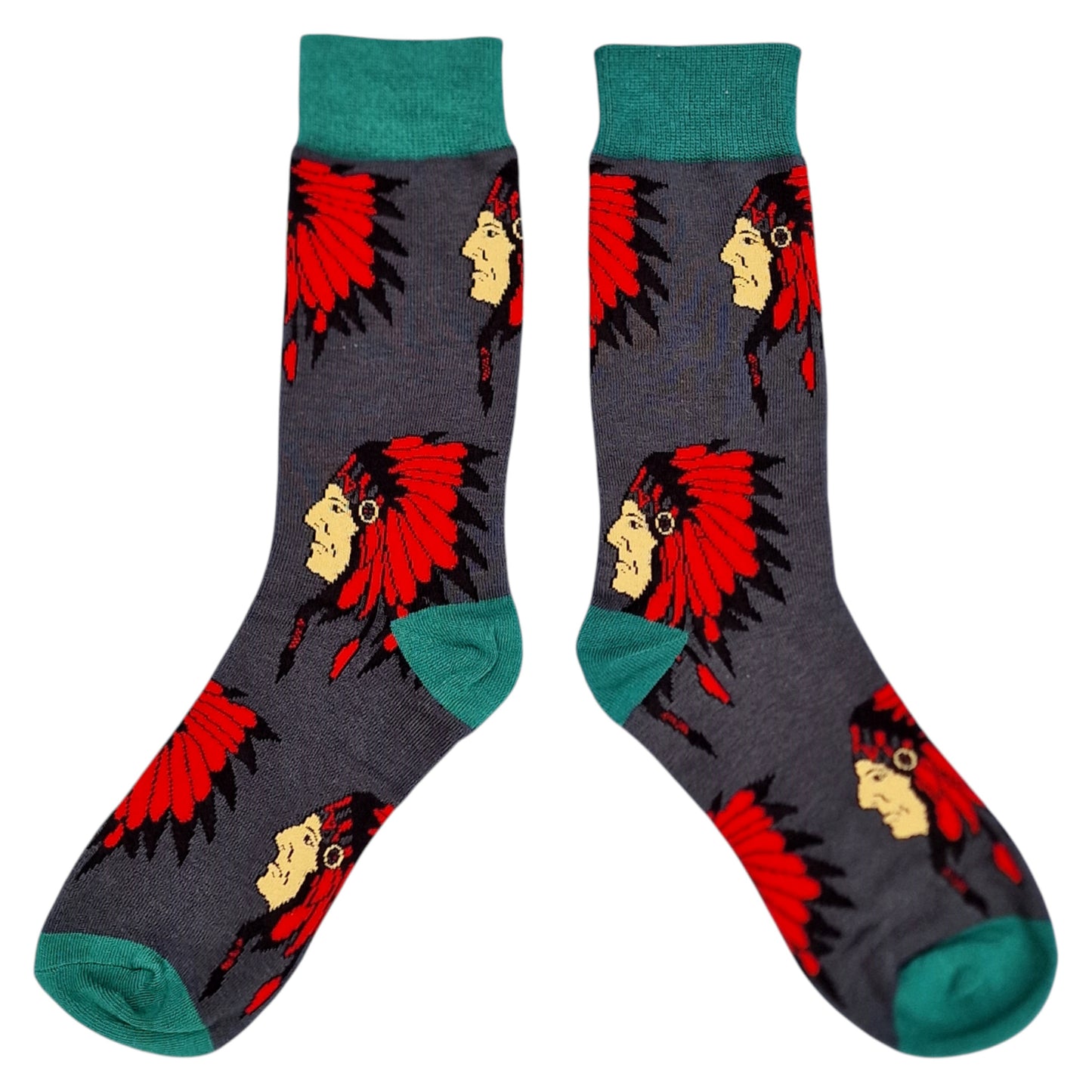 Native American Plains Indian War Bonnet Headdress Mens Socks & Wax Melts Gift