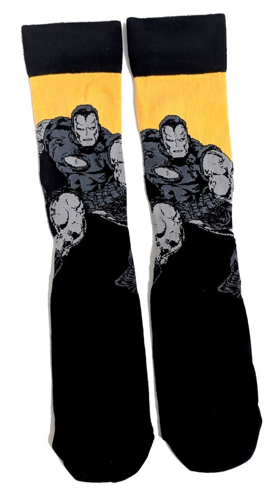 Marvel Comics Iron Man Yellow Mens Socks