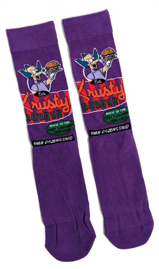 The Simpsons Krusty Clown Burger Mens Socks