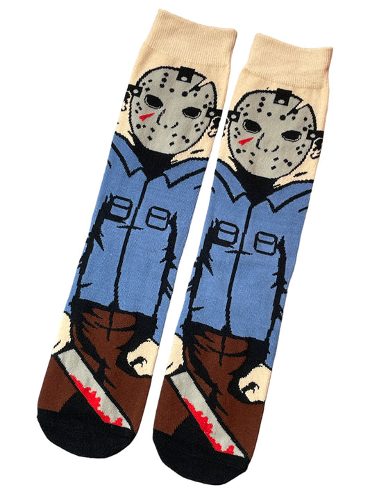 Jason Voorhees Mens Socks Scary Horror Design