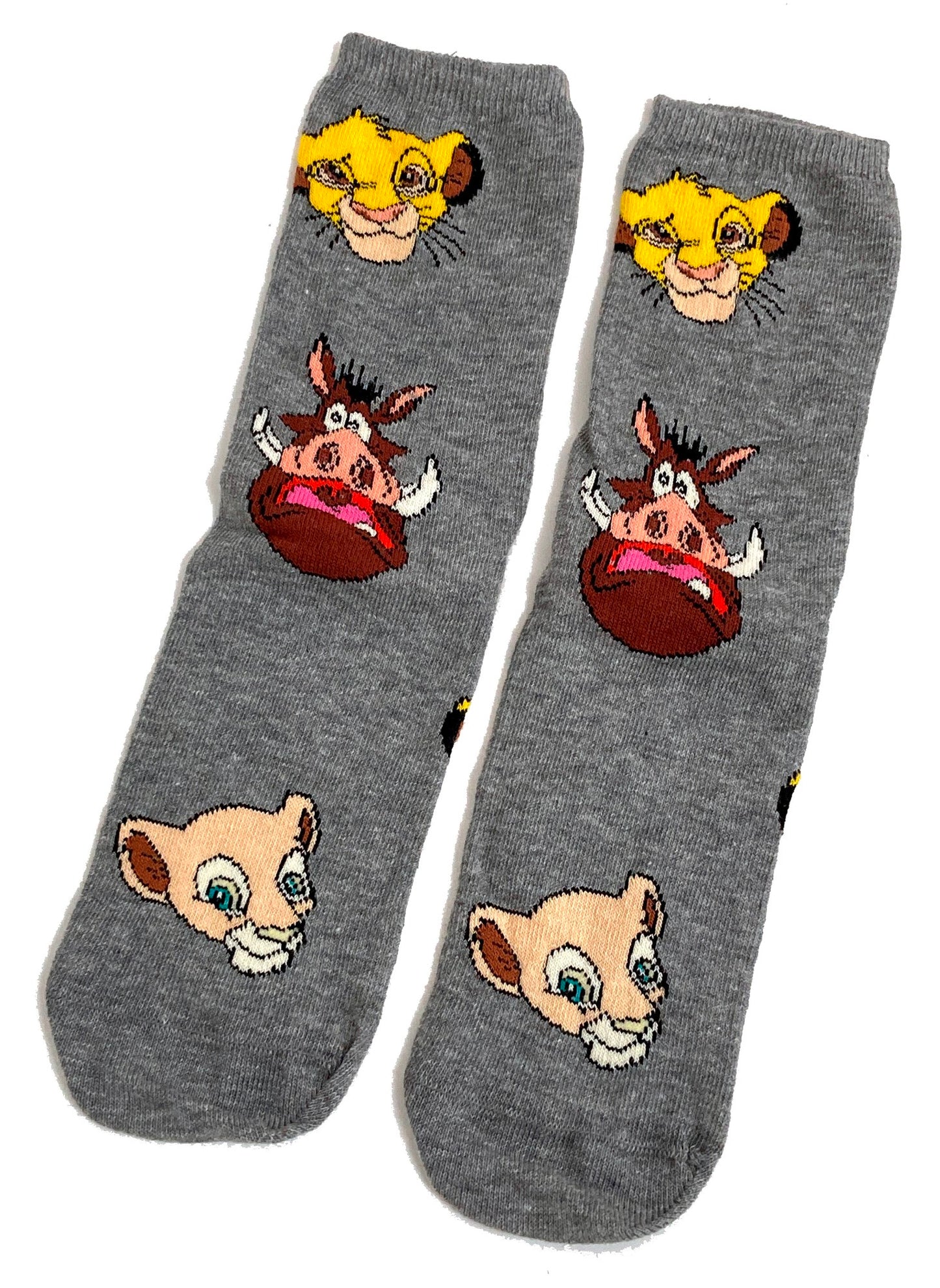 The Lion King Pumba Simba Nala Heads Ladies Socks
