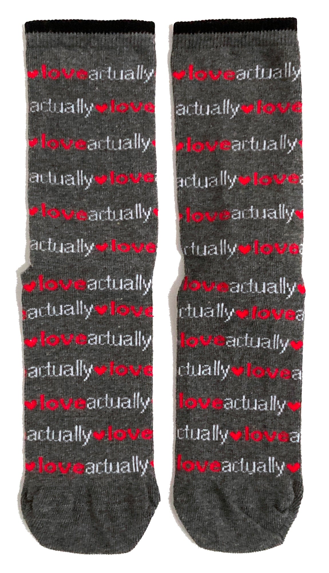 Damen „Love Actually“ - Romantische Valentinstagssocken in Grau