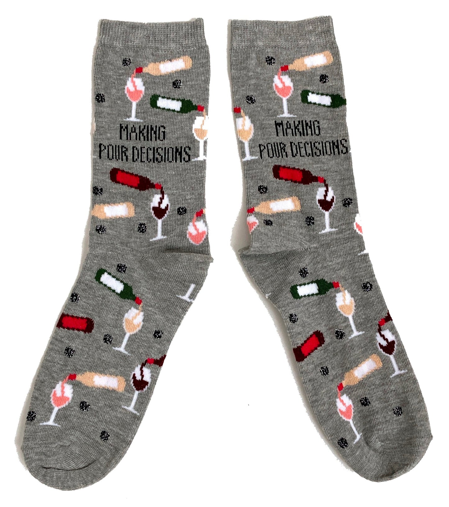 Weinherstellung für Damen - Pour Decisions - Wortspiel Socken