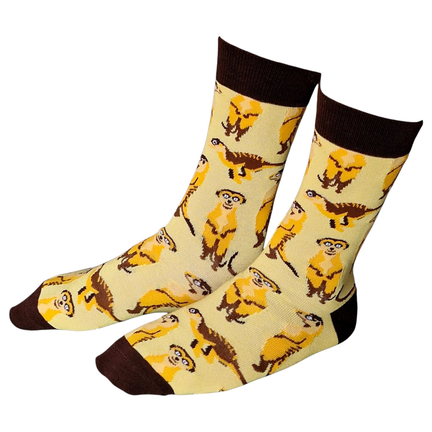 Meerkat Mania In The Desert Quirky Pattern Mens Socks & Wax Melts Gift Set