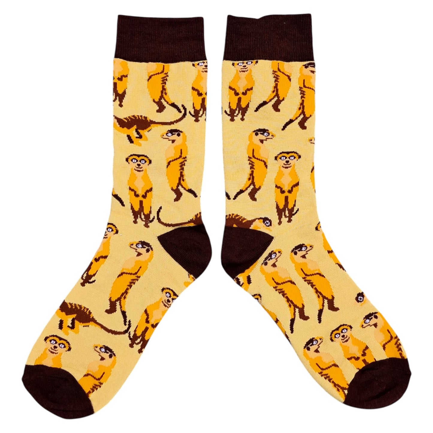 Meerkat Mania In The Desert Quirky Pattern Mens Socks & Wax Melts Gift Set