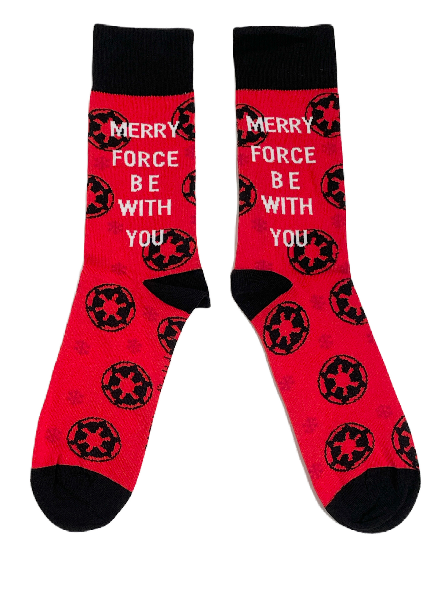 Merry Force Be With You Star Wars Xmas Mens Socks