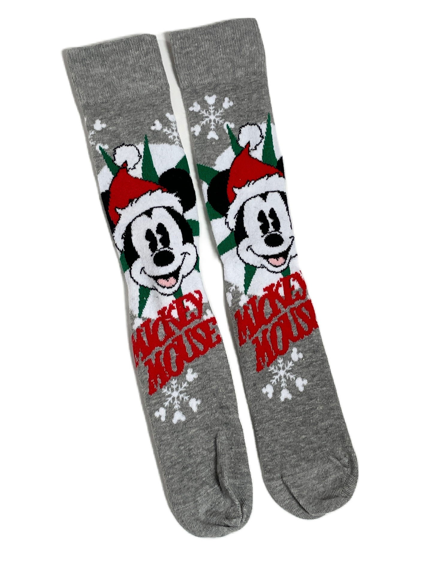 Mickey Mouse, graue Weihnachtsmannsocken für Herren