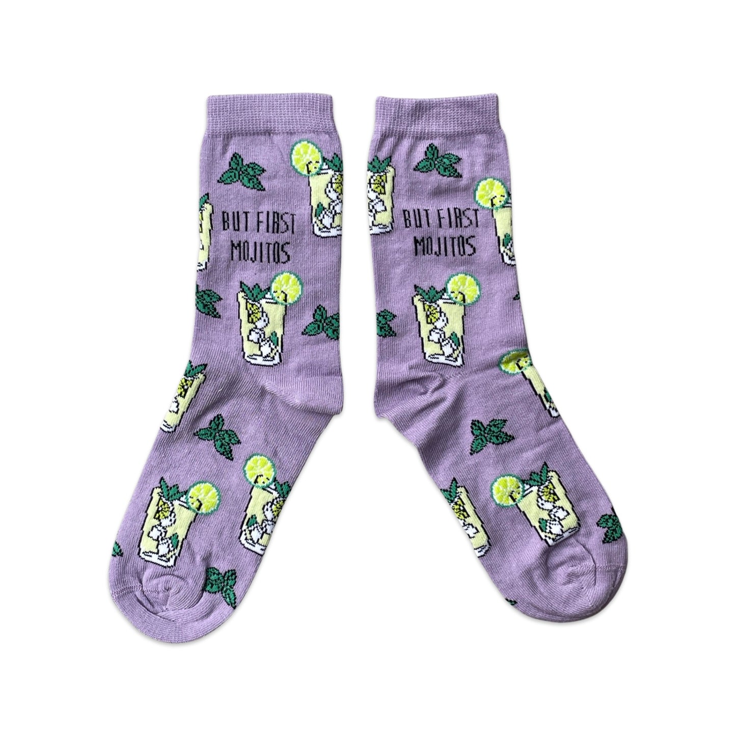But First Mojitos Cocktail Lovers Ladies Socks