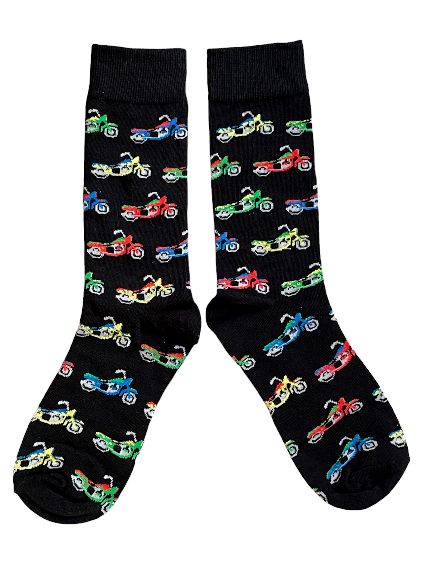 Colourful Cruiser Motorcycles Motorbike Mens Socks