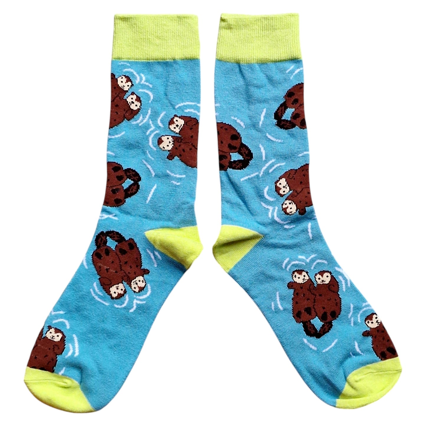 My Otter Half Otters Holding Hands River Mens Socks