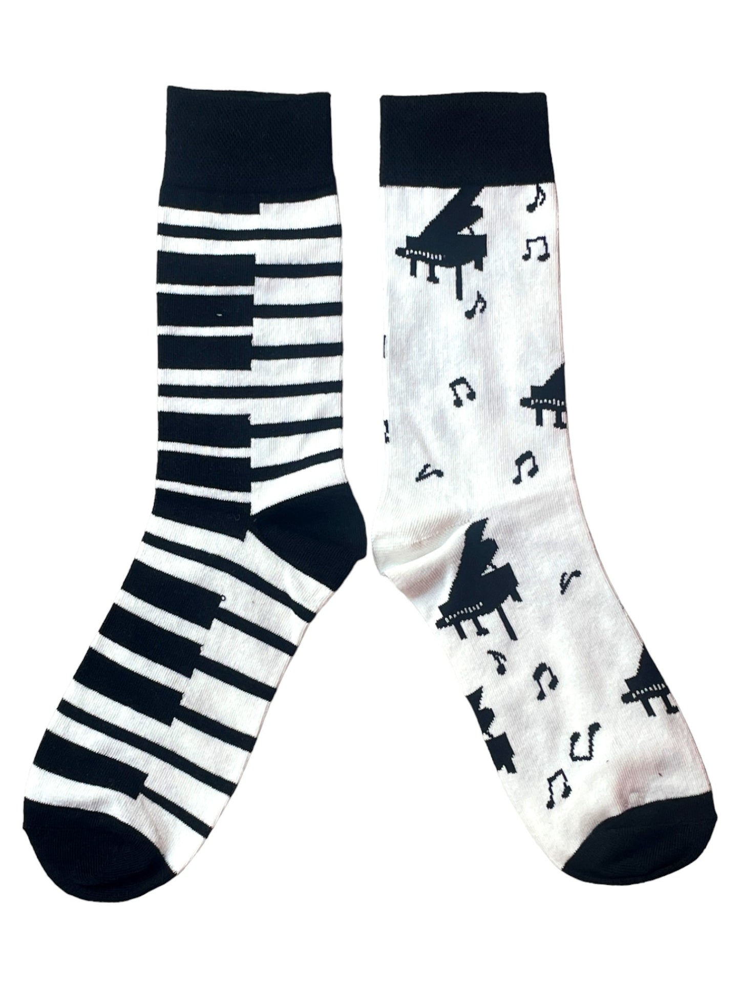 Herrensocken mit Flügeltastatur-Virtuosen-Motiv, verschiedene Farben