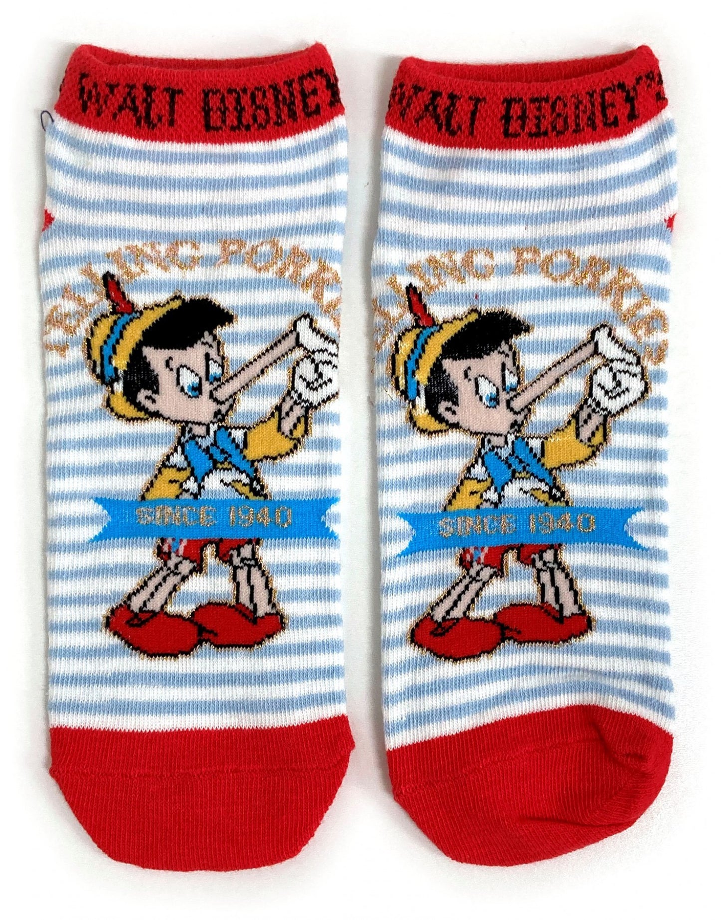 Pinocchio Telling Porkies Shoe Liners Ladies Socks