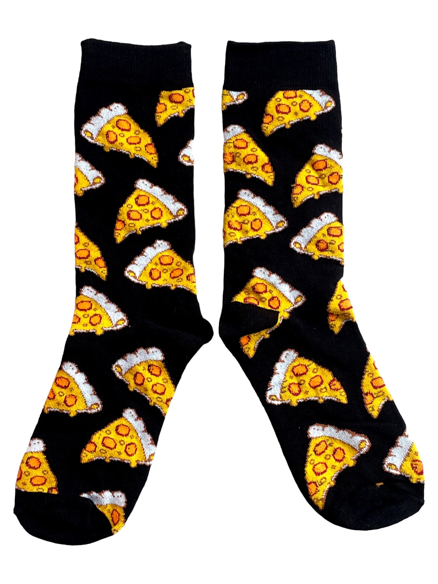 Cheesy Pizza Slices Take Out Mens Socks