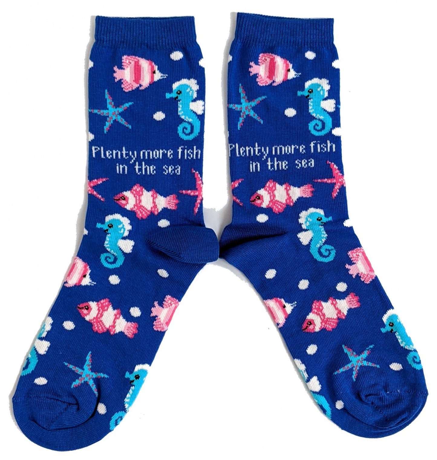 Damen Socken „Plenty More Fish In The Sea“ Marine