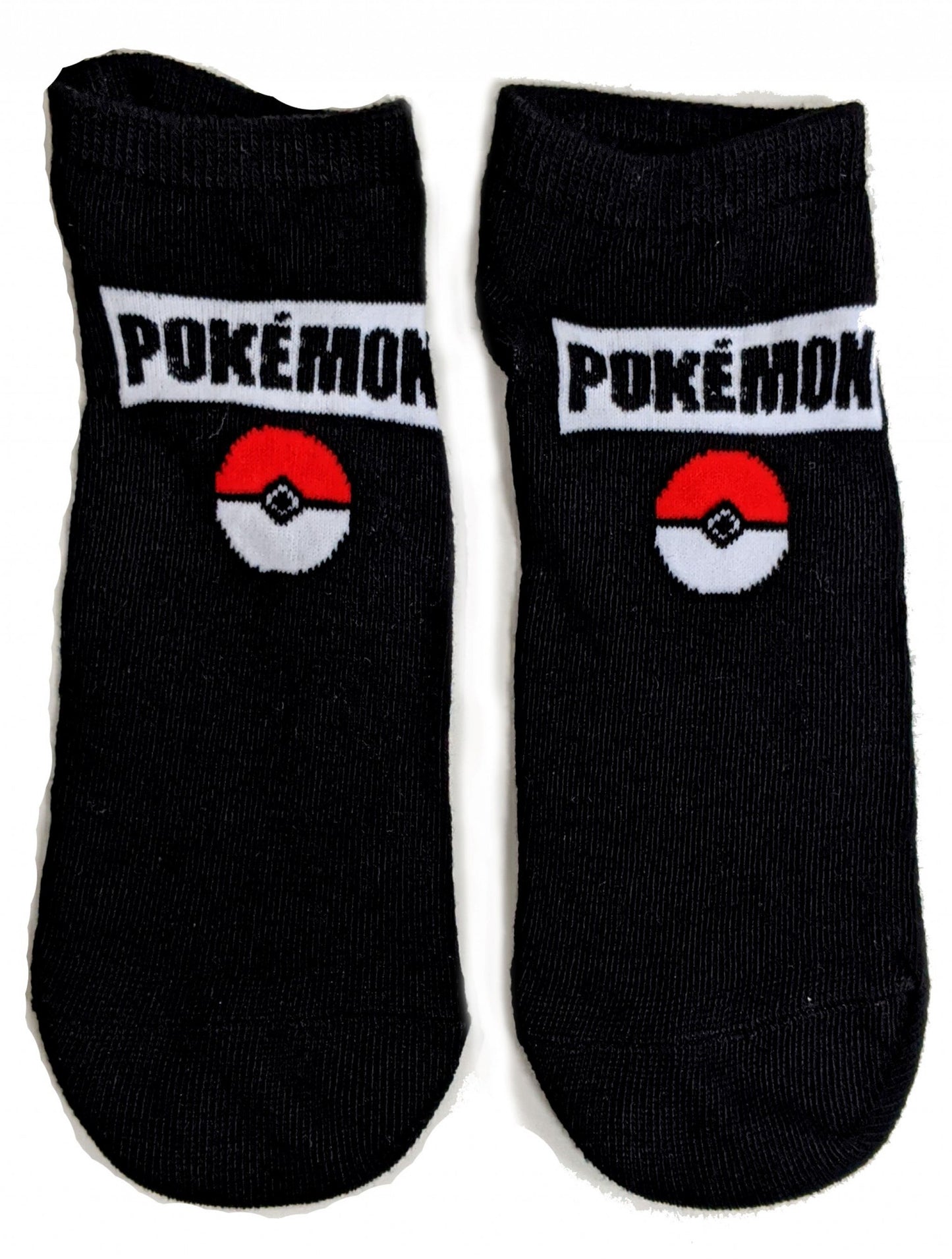 Klassische schwarze Pokemon-Schuheinlagensocken für Damen