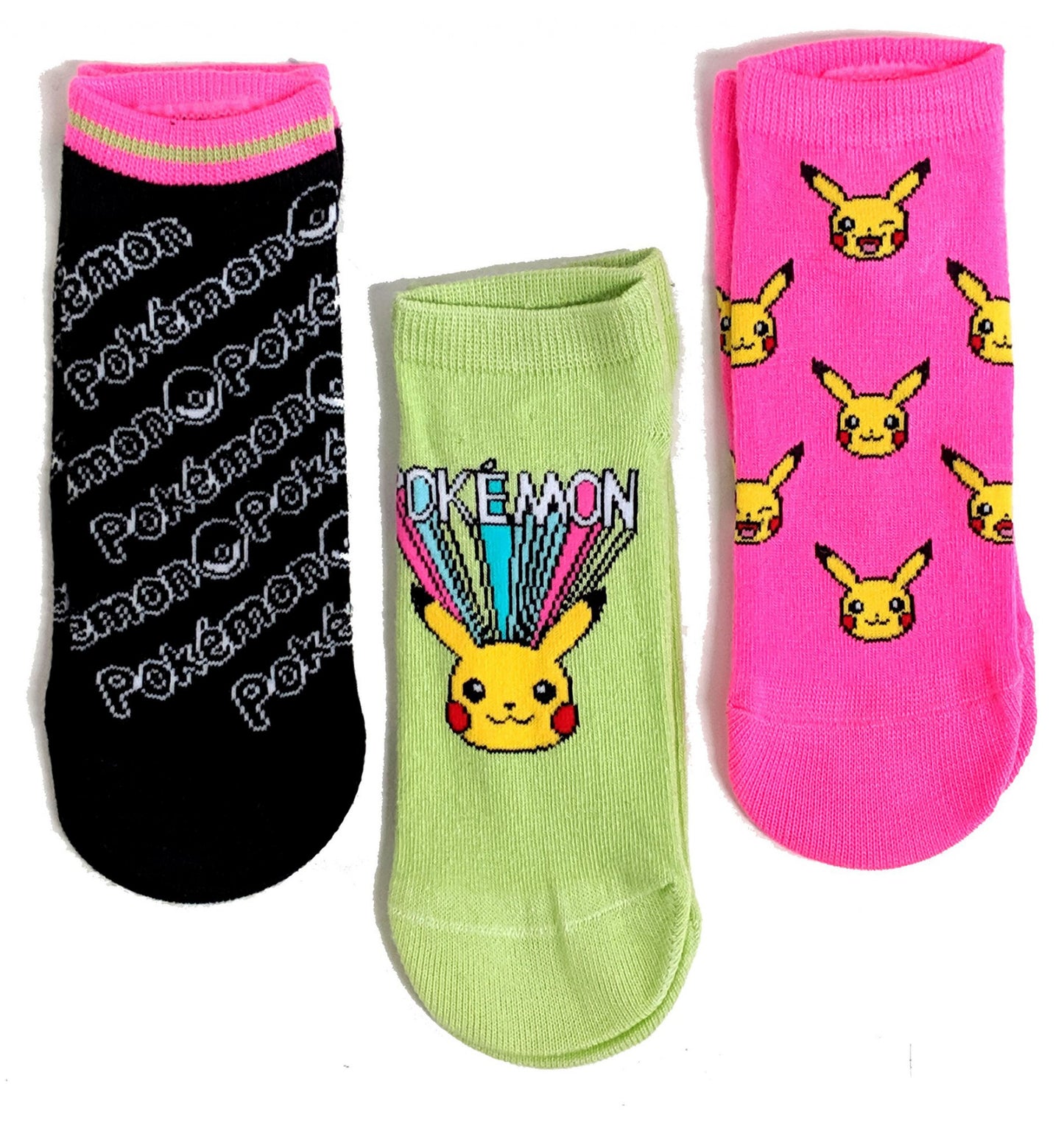 3er-Pack Pokemon-Schuheinlagensocken für Damen