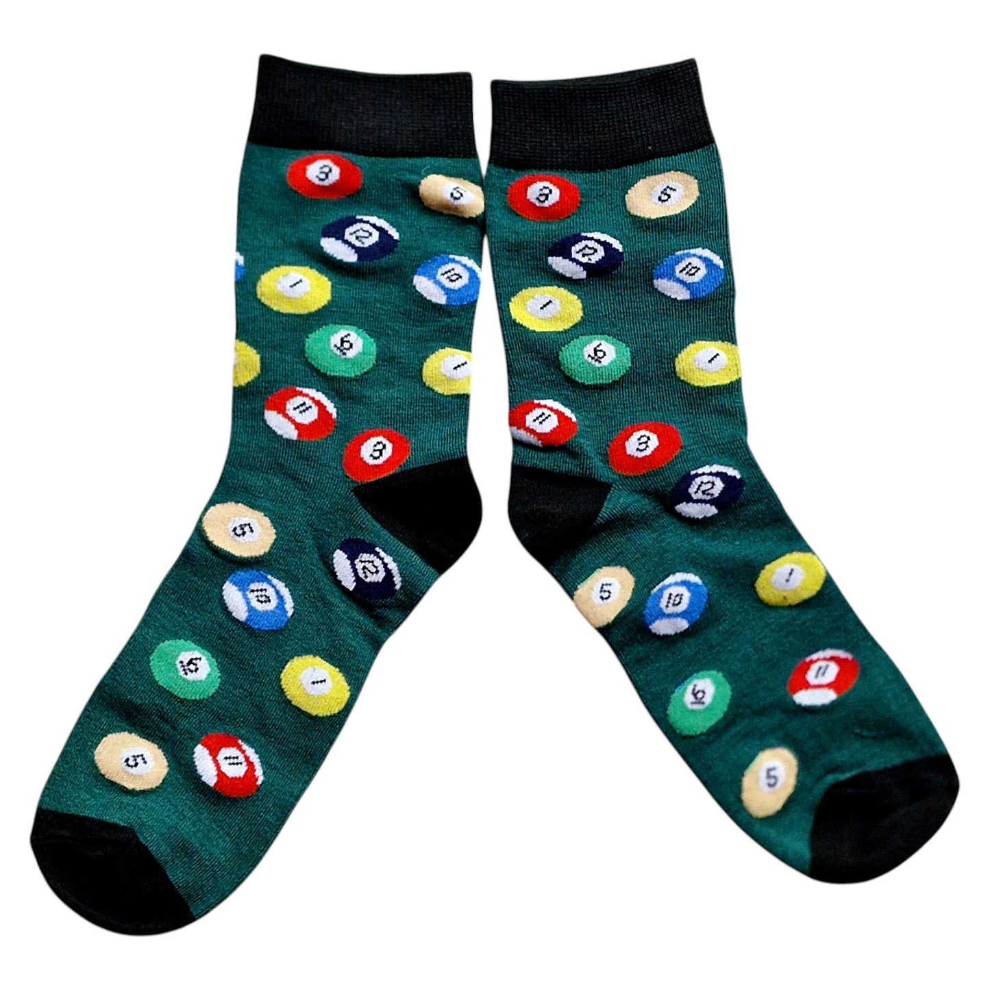 Pool Billiards Balls On The Table Ladies Socks