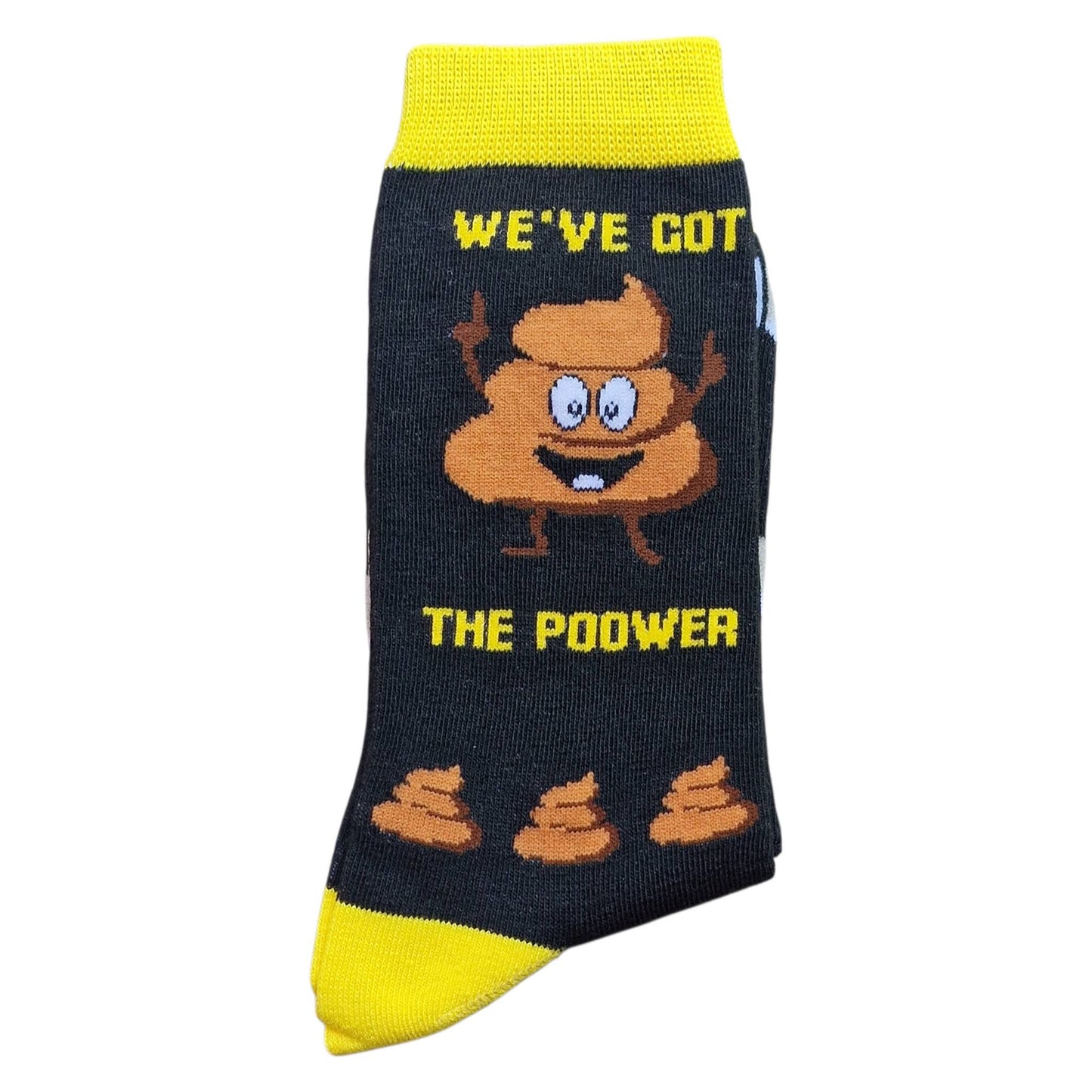 We've Got The Poo-wer Septic Tank Drain Sewage Mens Black Socks
