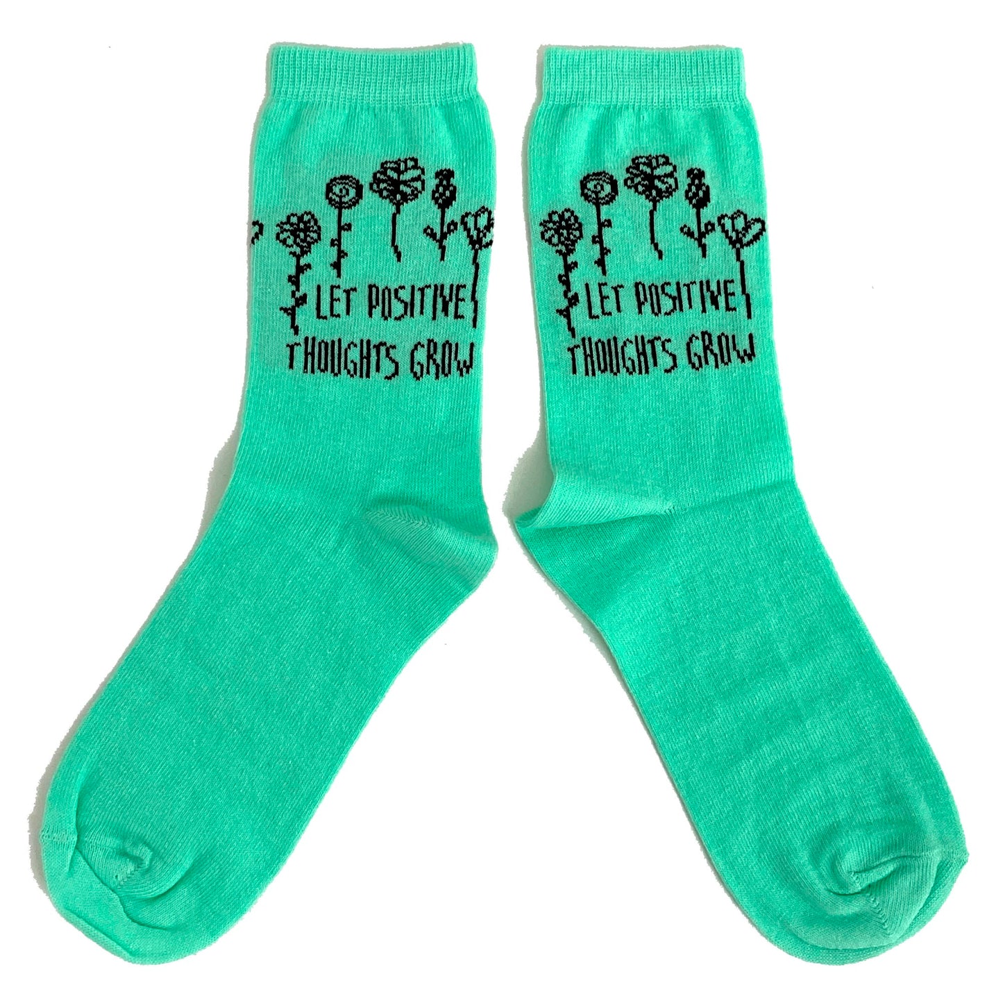 Damen-Socken „Positive Thoughts Grow Gardener“ zum Wohlfühlen