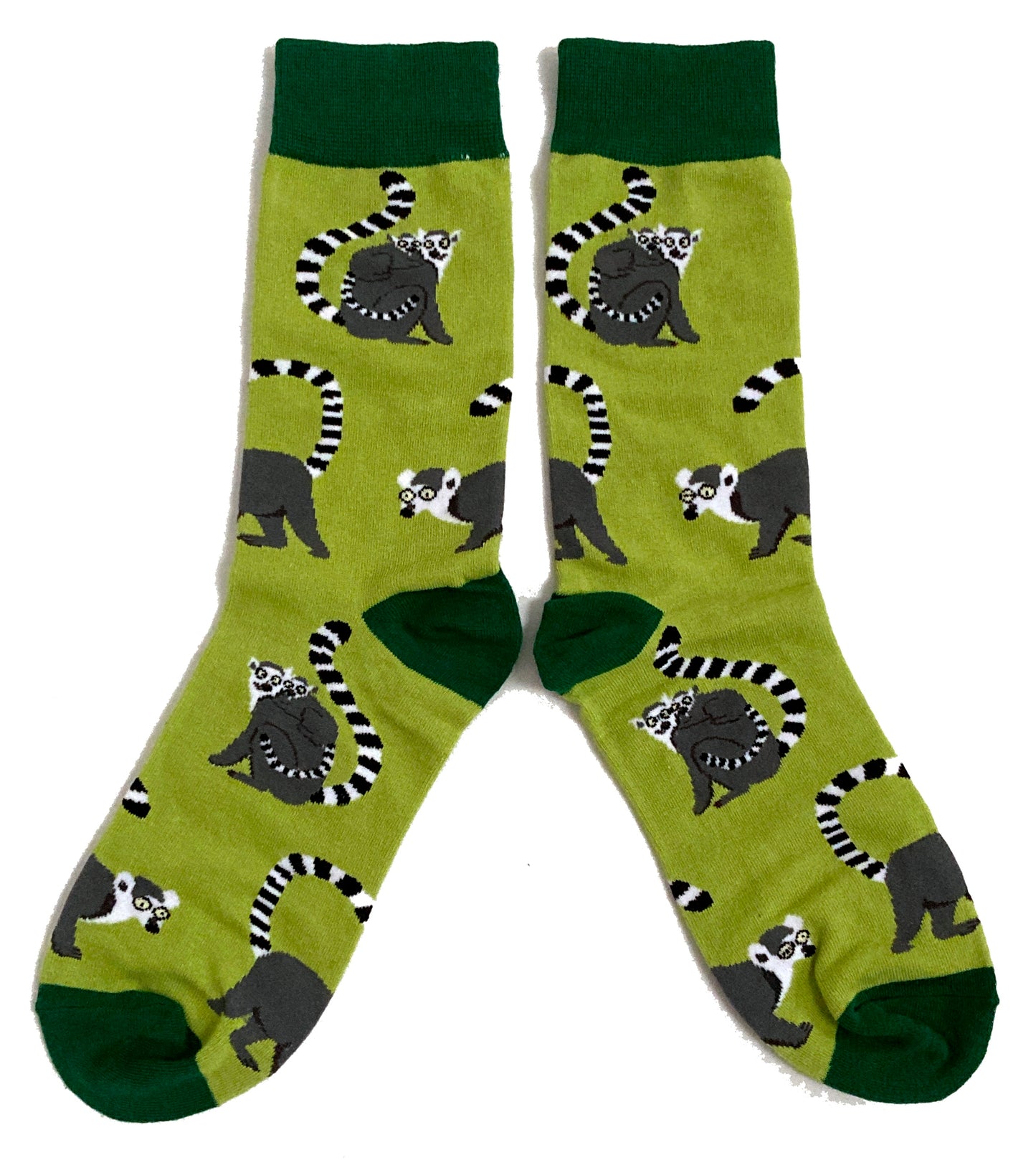 Green Gaze Of American Raccoons Mens Socks