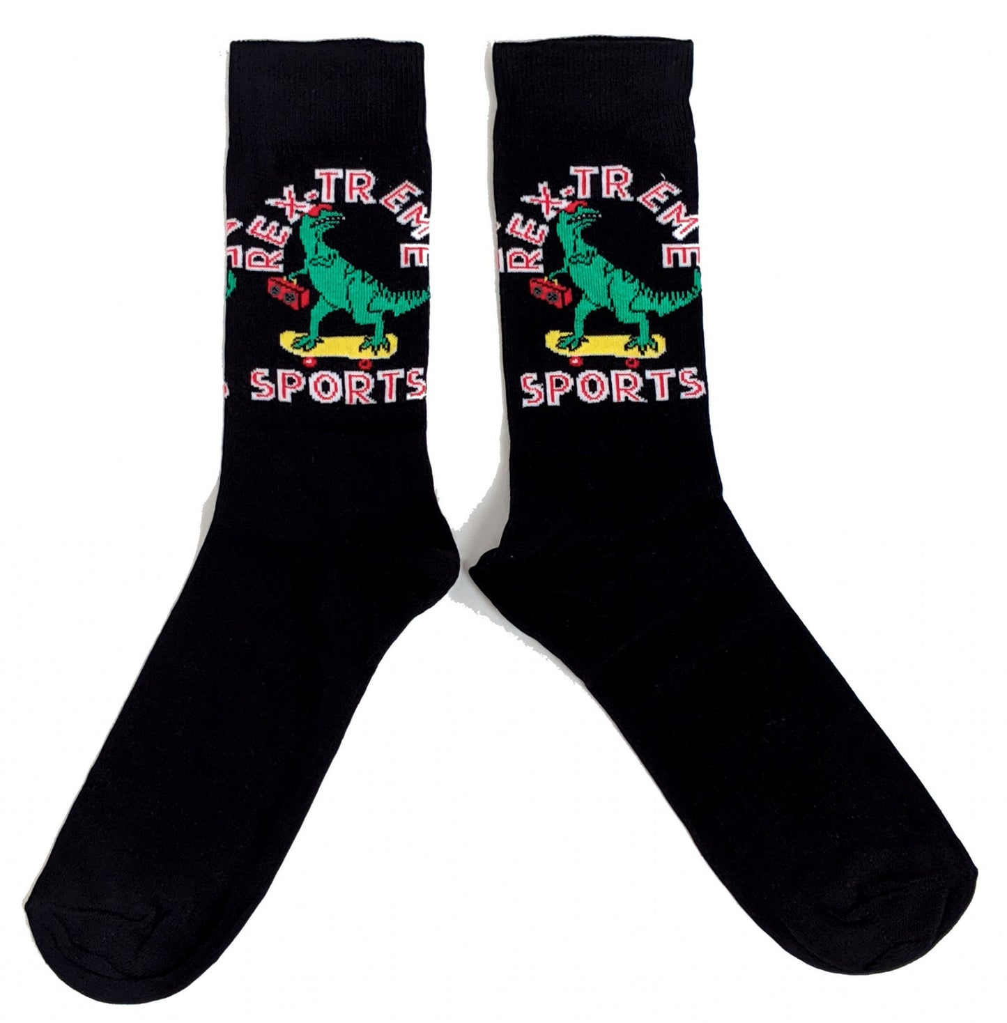 T-Rex-Socken für Herren mit Dinosauriermotiv für Extremsportarten