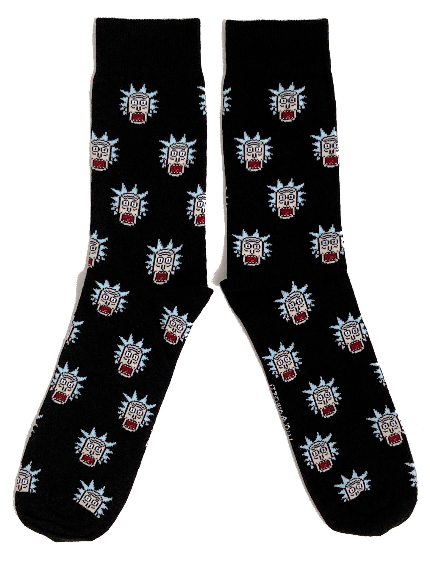 Rick & Morty Scared Multi Rick's Head Socken für Herren