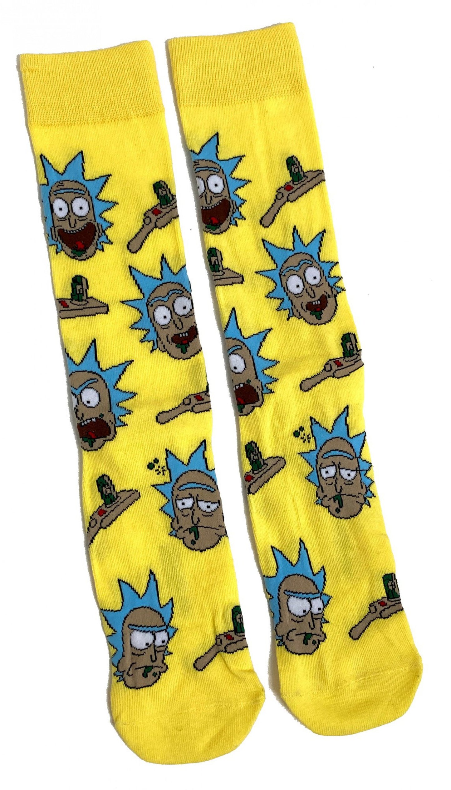 Rick & Morty Rick Drooling Gelbe Socken für Herren