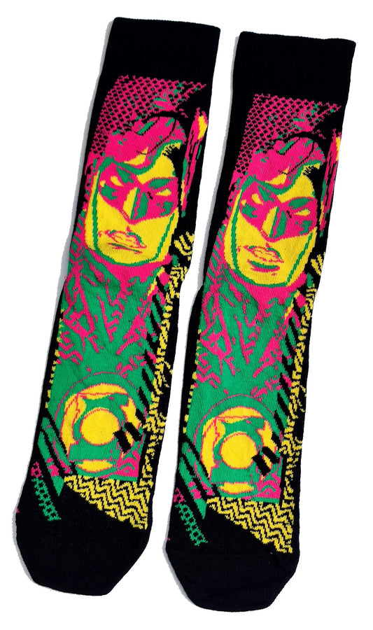 Robin Justice League Batman Neon Mens Socks