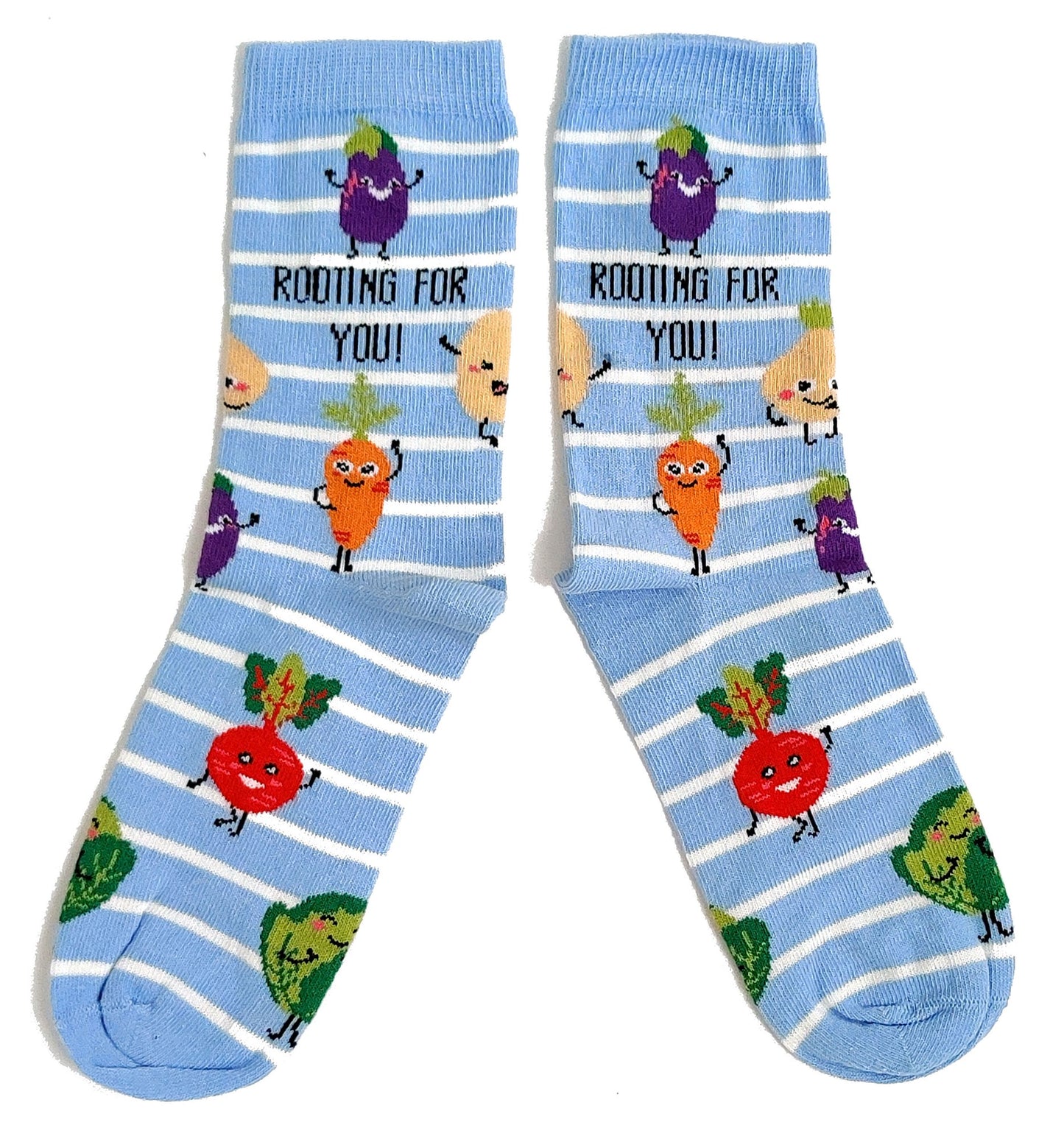 Damen Blau Rooting For You Vegetarische Vegane Socken