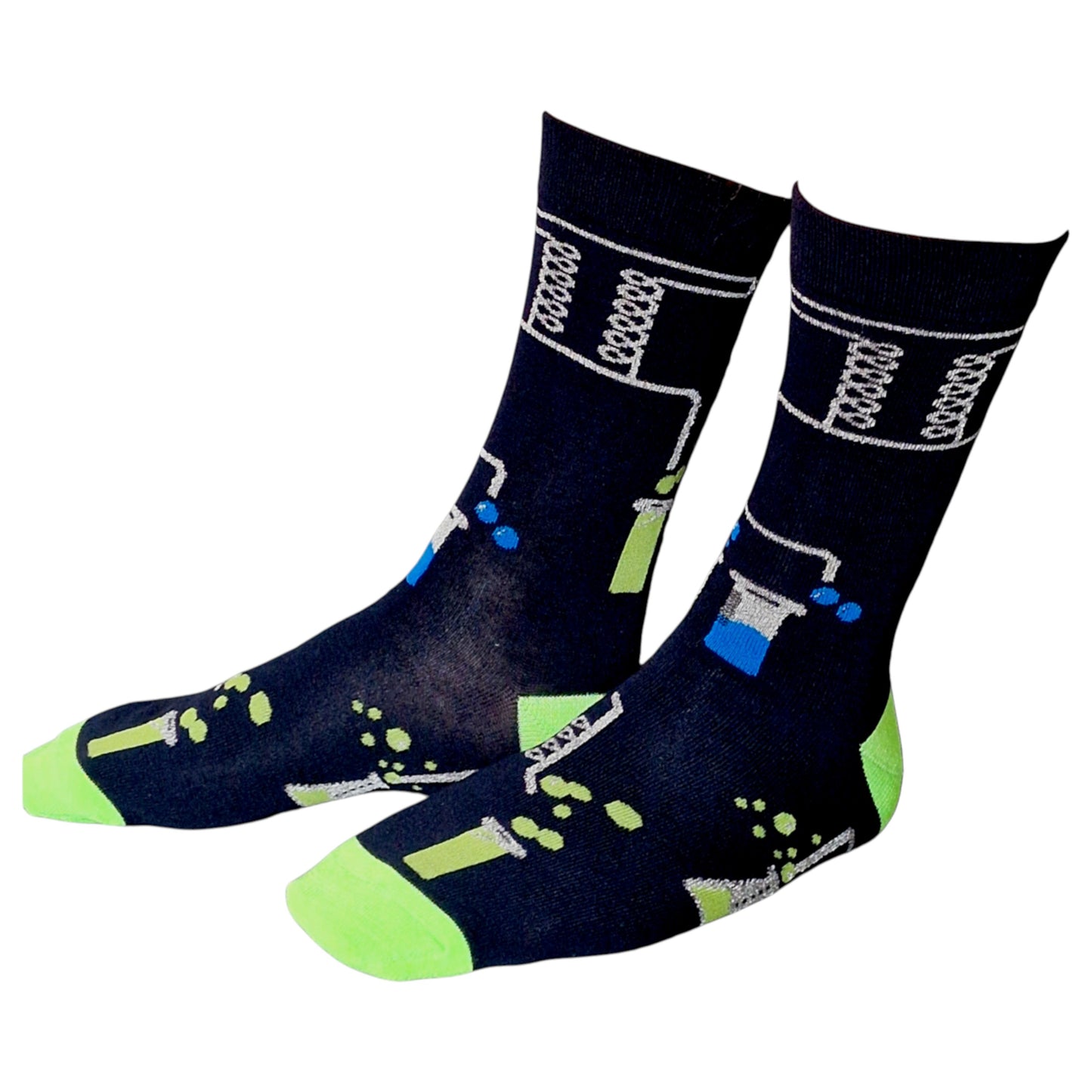 Chemistry Lab Beakers Test Tubes Science Scientist Mens Socks & Wax Melts Gift
