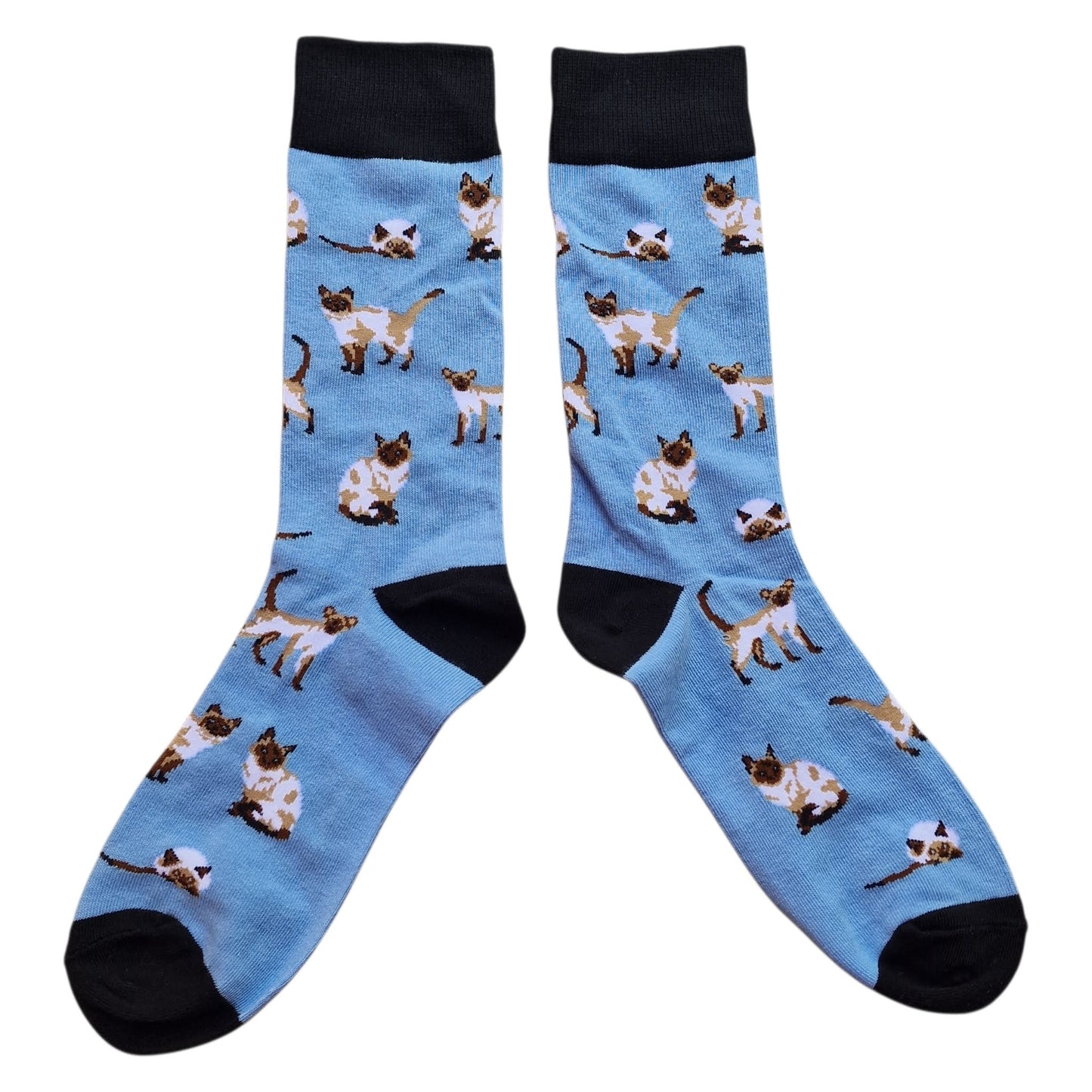 Clowder Of Chocolate Seal Point Siamese Cats Mens Socks & Wax Melts Gift Set