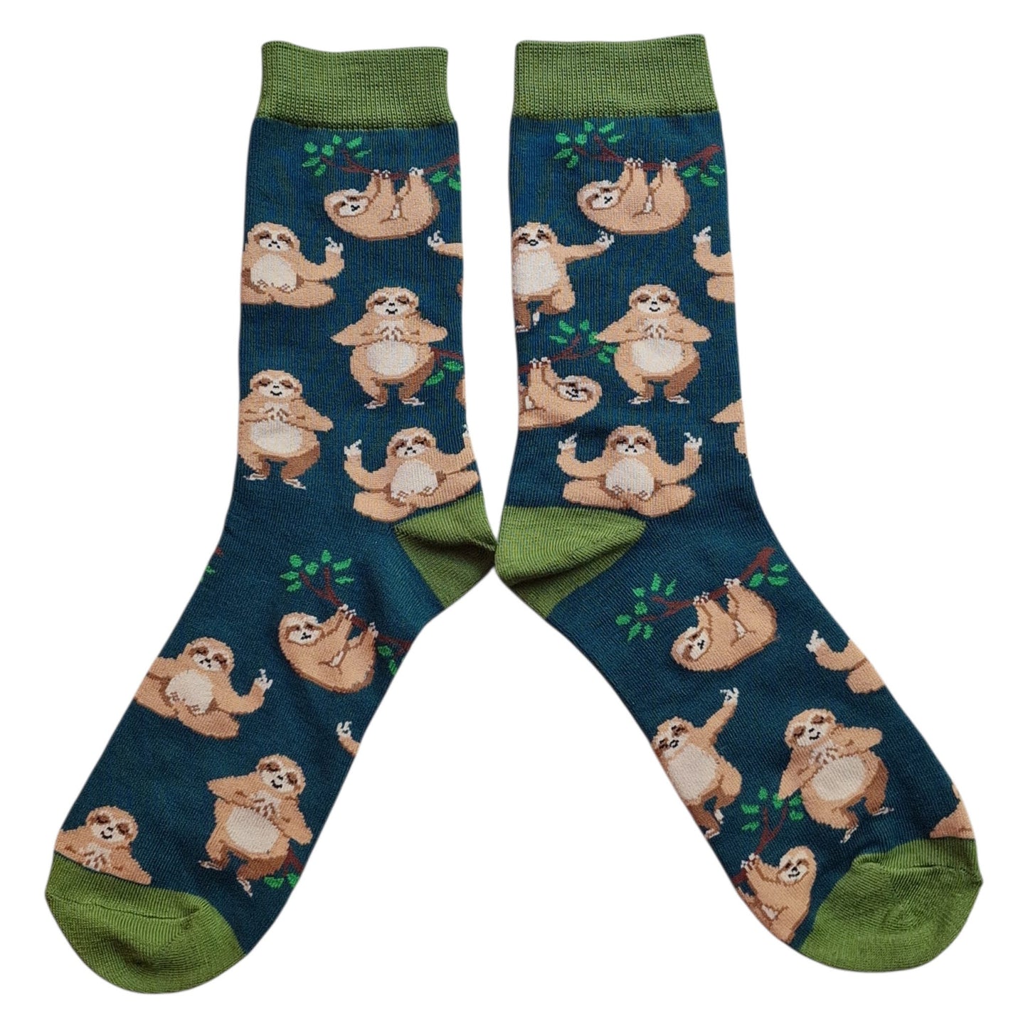 Namaste Zen Snuggle Of Sloths Yoga Rainforest Ladies Socks & Wax Melts Gift Set
