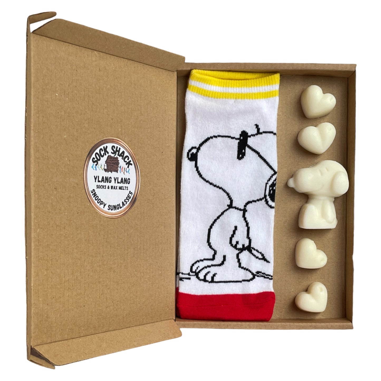 Shoe Liners Snoopy Sunglasses Shoe Liners Ladies Socks & Wax Melts Gift Set Choice Of Fragrance