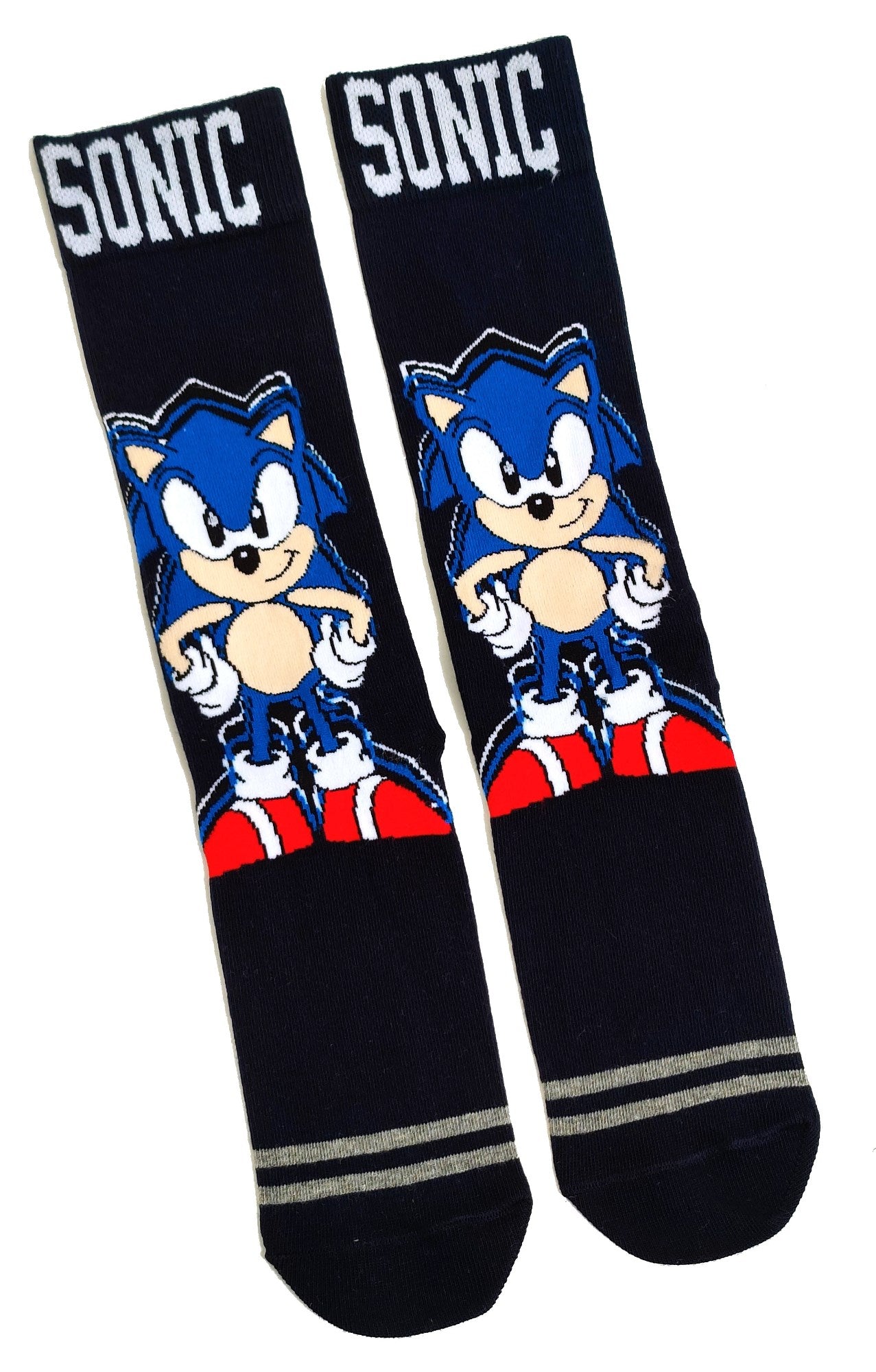 Klassische schwarze Sonic The Hedgehog-Socken für Herren