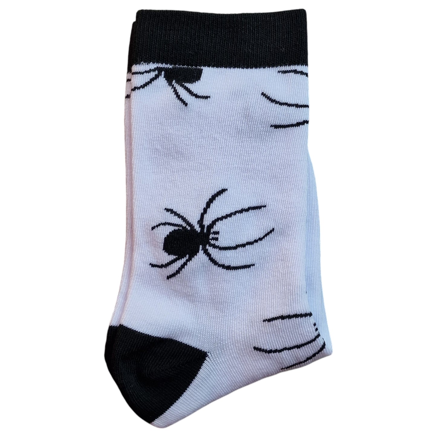 Arachnid Spider Lovers Black Widow Tarantula On My Foot Ladies Socks