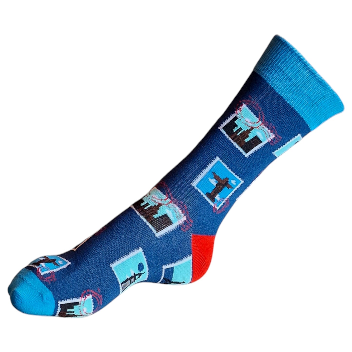 World Traveller Stamps Philatelist Mens Socks & Wax Melts Gift Set