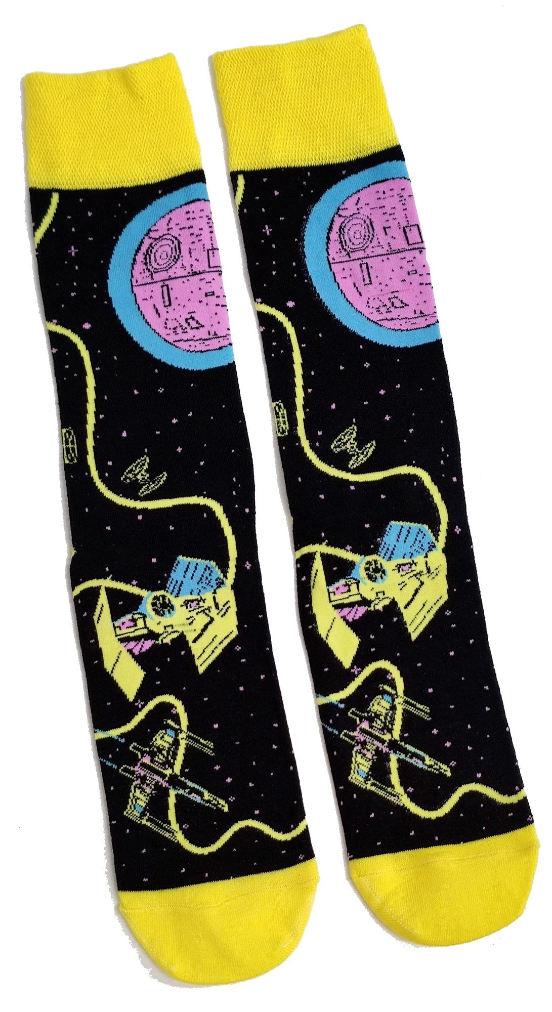 Schwarze Star Wars Todesstern X-Wing Socken für Herren