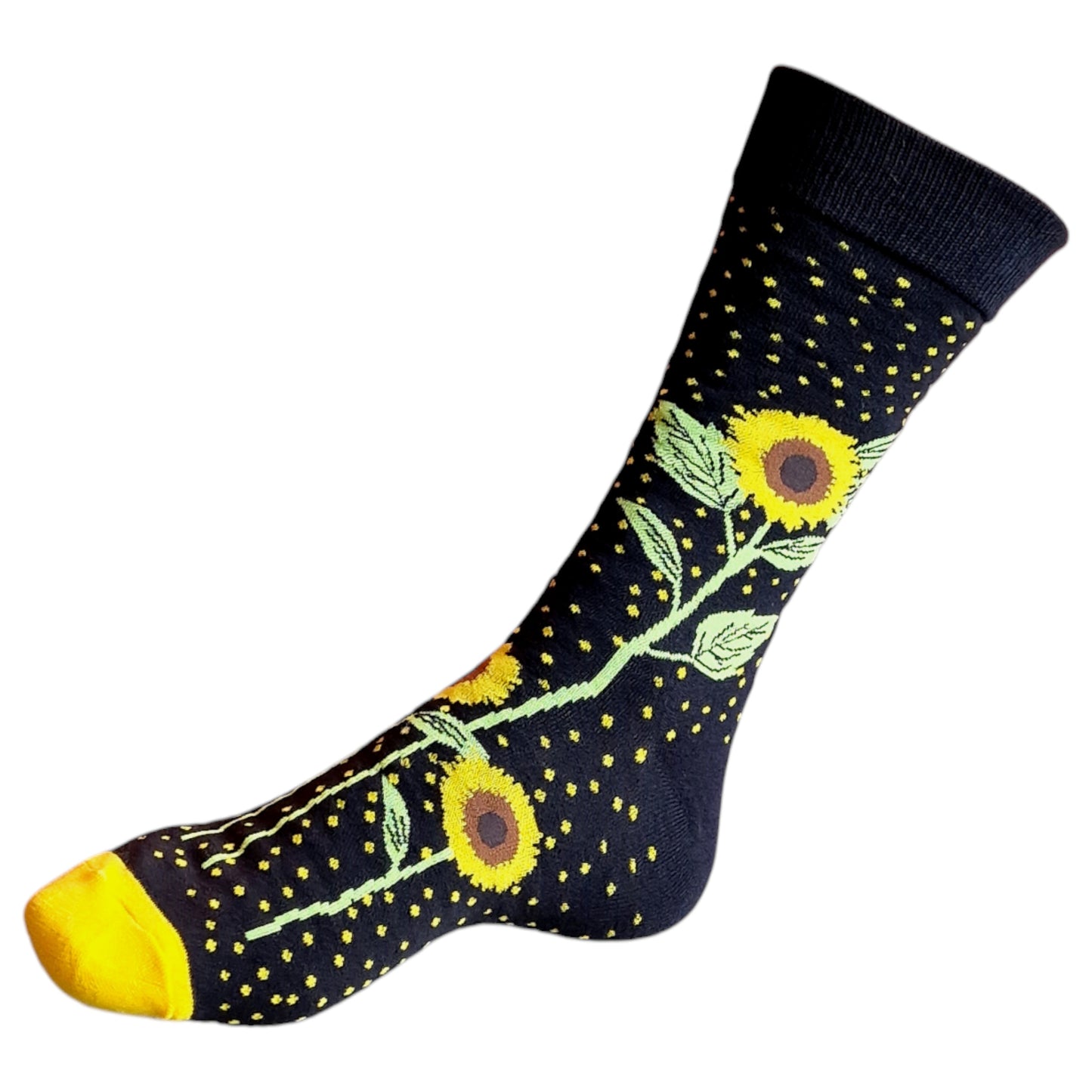 Gardener Giant Sunflowers Design Mens Black Socks & Wax Melts Gift Set