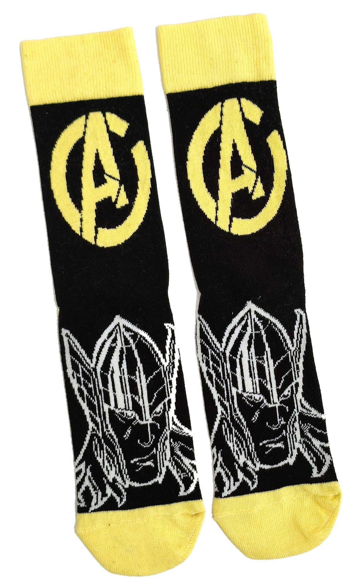Thor-Socken für Herren mit schwarzer Strichzeichnung, Gott des Donners